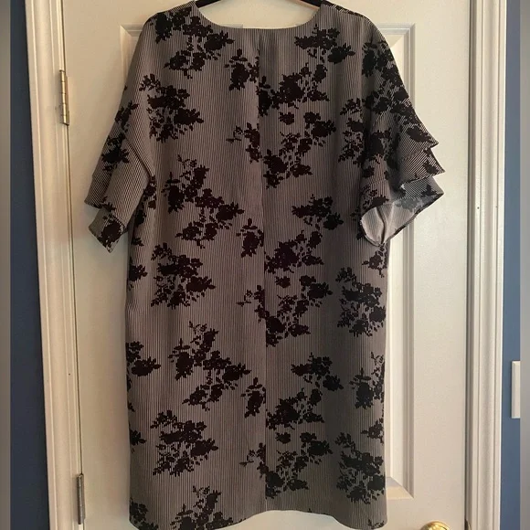 NWOT Worthington Floral Striped Shift Dress, size XL - Picture 4 of 6